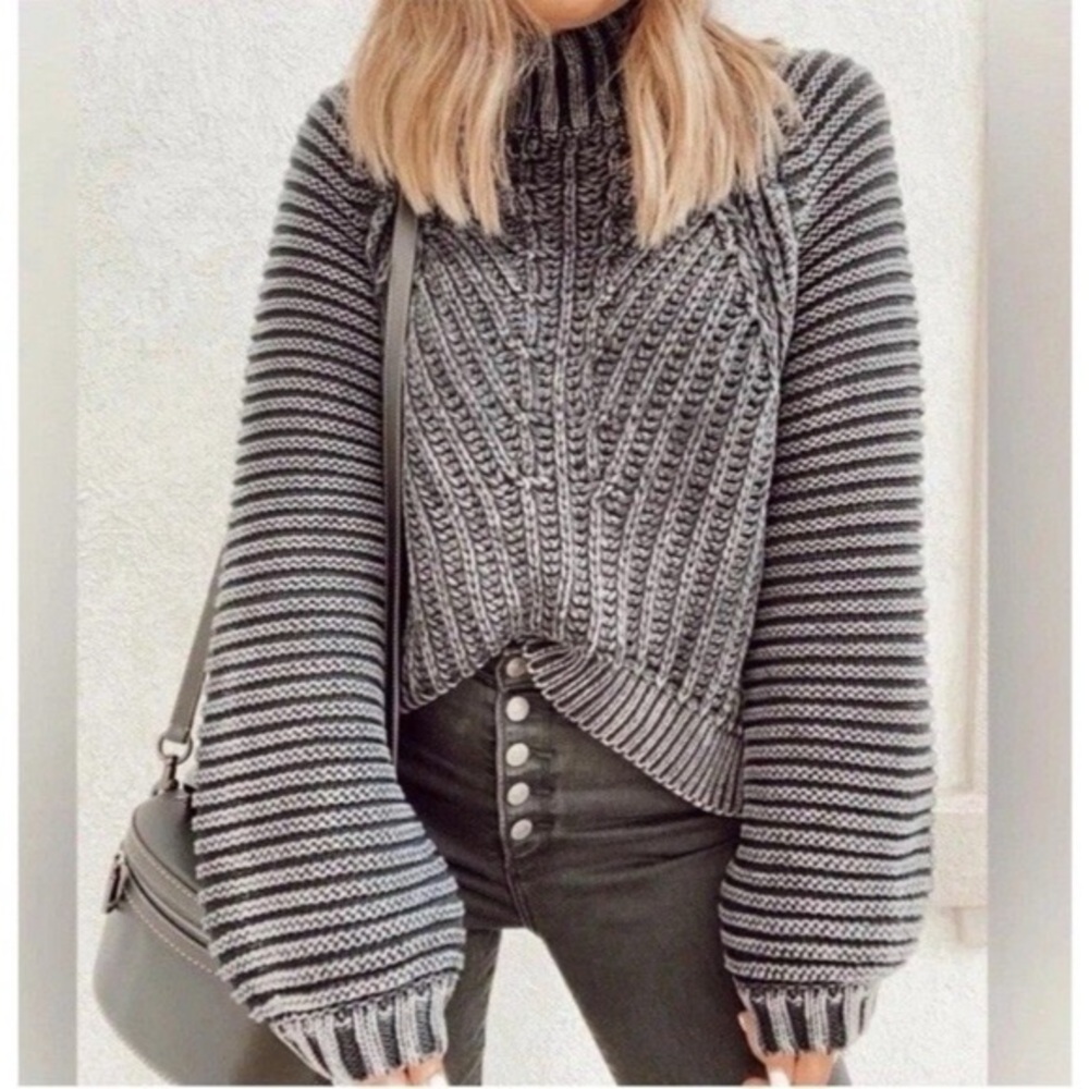 Free People Sweetheart Mock Neck Sweater - Picture 2 of 6